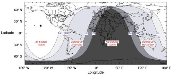 Lunar eclipse visibility Nov 19 2021