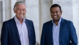 Mike Nicholls, partner at Main Sequence, with Gokul Chandrasekaran, founder and chief executive of JDoodle.