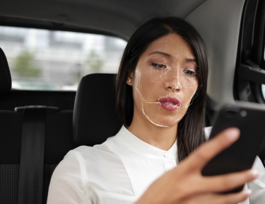 Waave woman car phone recognition