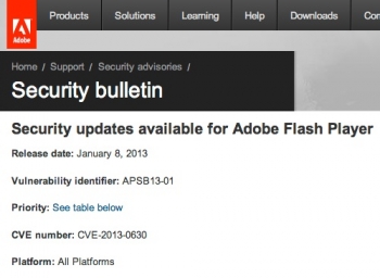 Adobe patches Flash, Acrobat and Reader