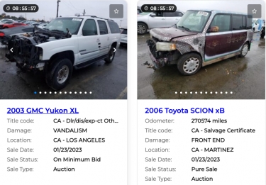 Are you looking for a Salvage Vehicle?
