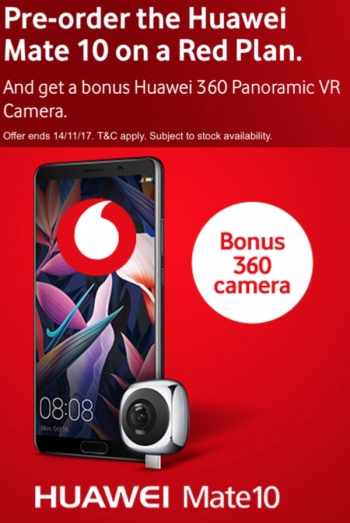 Huawei Mate 10 arrives at Vodafone Australia for pre-order