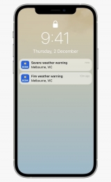 Bureau of Meteorology adds notifications feature on their weather app