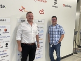 Kallipr CEO Gerhard Loots (left) 5G OI Lab founder and general partner Jim Brisimitzis 