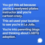 One of the ads that Marlinspike created.