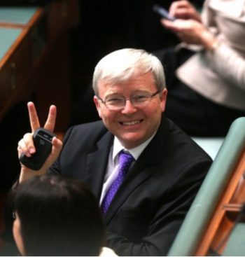 Kevin Rudd&#039;s Facebook photo