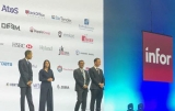 Infor CEO Charles Phillips (left) with other Infor executives