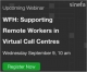 Webinar Invitation: WFH: Supporting Remote Workers in Virtual Call Centres