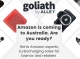 With Amazon coming, is it better to work with the Goliath than fight it?