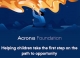 Backup there for a second – Acronis has a new foundation to build schools?