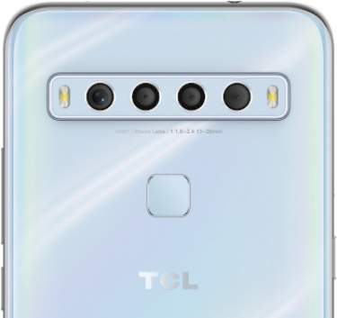 The rear of the TCL 10L, showing the camera setup.