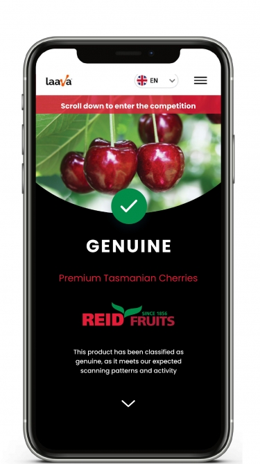 Laava’s Smart Fingerprint technology eliminates product counterfeiting for Reid Fruits