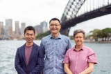 From left to right: Dr. Han Xu, Sam Zheng and David Mckeague