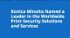 Konica Minolta recognised as a Leader in the IDC MarketScape for Worldwide Print Security Solutions and Services Hardcopy