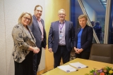 L to R: Christa Gordon, KPMG, Paul Harper, University of Melbourne, David Kelly, KPMG, Liz Sonnenberg, University of Melbourne