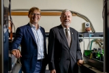  Dr Warren McKenzie (left) and HB11 Energy Scientific Director &amp; Co-Founder Prof Heinrich Hora 