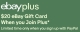 eBay Plus does $20 free PayPal gift card offer