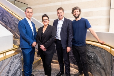 (L-R) Taso Corolis, Sarah Bateson, Richard Fennell and Xavier Shay 