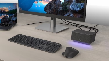 Logi Dock adds ports and a speakerphone to notebooks