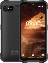 The rear and front of the new Aspera R10 smartphone.