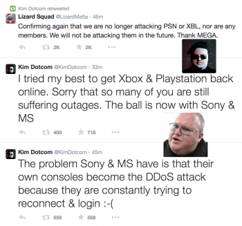 PSN and Xbox Live still up and down despite Kim Dotcom