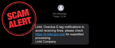 Scam alert: Text messages impersonating toll road operators