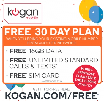 Kogan Mobile turns two, makes its best plan free for 30 days