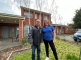 Omar Palacios, Community Housing Worker, South Port Community Housing Group  and Alison Sloan, Project Officer at Yarra Valley Water