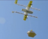 Drone delivery being tested in the US state of Virginia in June.