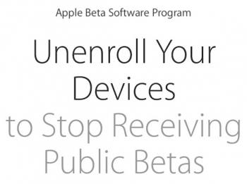 Don&#039;t forget to unenrol your Apple devices now that everything has been released