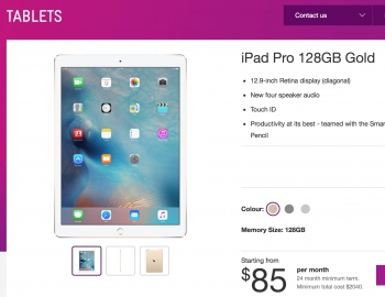 Telstra adds iPad Pro to its plans
